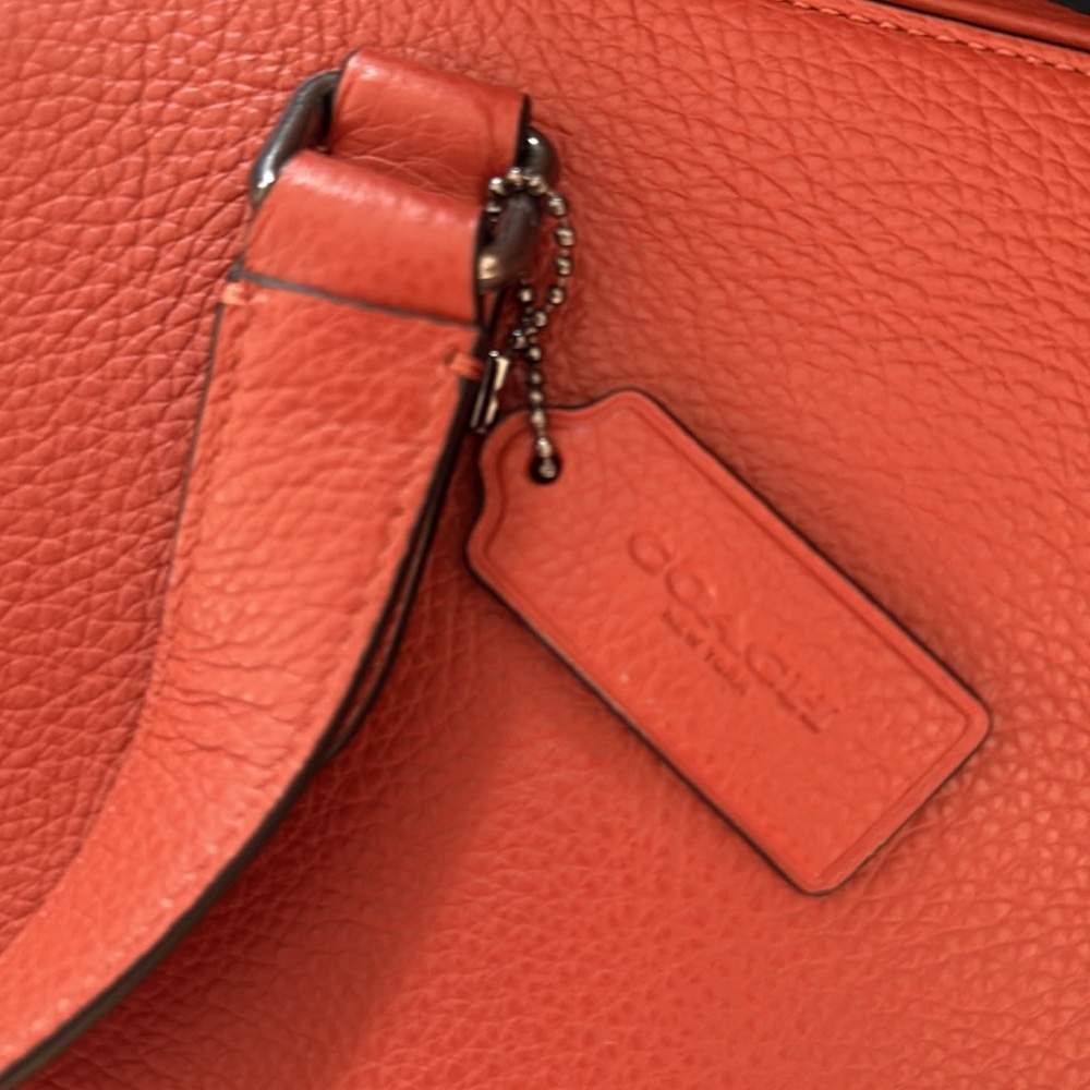 Coach Graham Structured Brief Case Leather in Terracotta NWT - Picture 6 of 12
